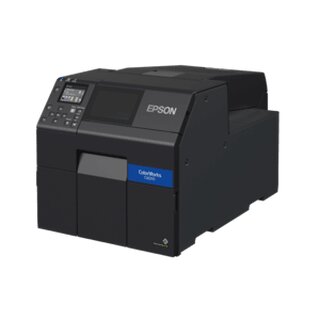 Epson ColorWorks CW-C6000Ae, matte black ink, Cutter, Disp., USB, Ethernet, schwarz