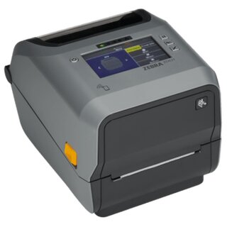 Zebra ZD621t, 8 Punkte/mm (203dpi), Peeler, Disp. (Farbe), RTC, USB, USB-Host, RS232, BT, Ethernet, WLAN, grau