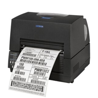 Citizen CL-S6621, 8 Punkte/mm (203dpi), Peeler, ZPLII, Datamax, Multi-IF (Ethernet, Premium), schwarz