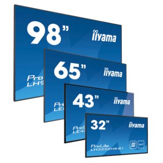 iiyama ProLite LFDs, 190,5cm (75), 4K, USB, RS232, Ethernet, WLAN, Android, Kit (RS232), schwarz