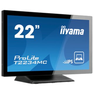 iiyama ProLite T22XX, 54,6cm (21,5), Projected Capacitive, 10 TP, Full HD, USB, Kit (USB), schwarz